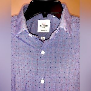 Ben Sherman tailored slim fit long sleeve men’s button down, 15 1/2, 32-33